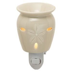 NWT! Scentsy Sand Dollar Mini Nightlight Warmer / Aromatherapy / Odor Diffuser